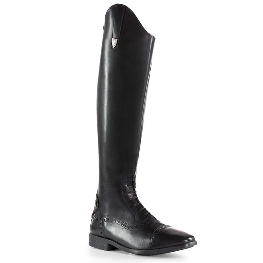 Horze Winslow Riding Boots black leather front laced