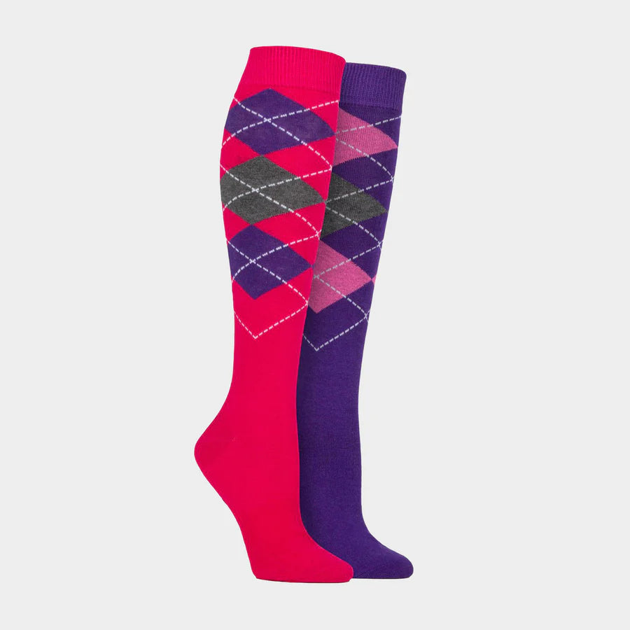 Storm Bloc Children's Cotton knee high socks - 2 pack
