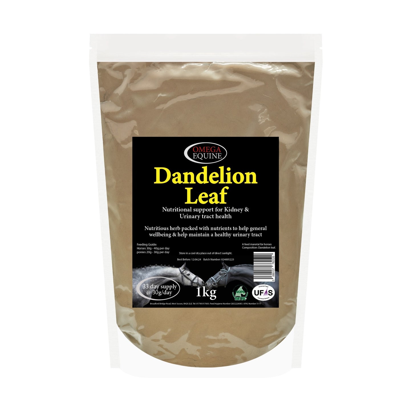 Omega Dandelion Leaf - 1kg