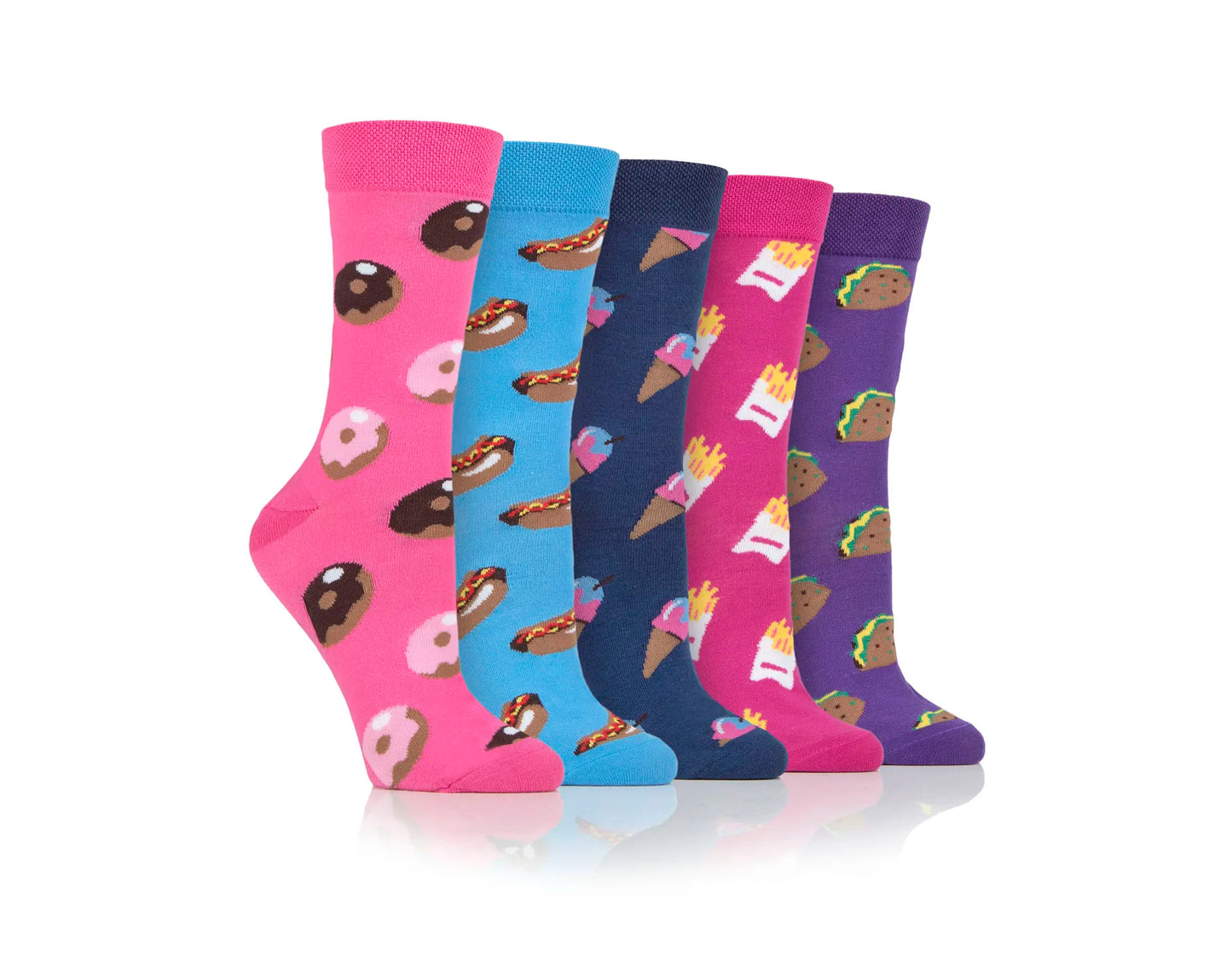 Dare To Wear Equestrian socks - Fast food 5 pack