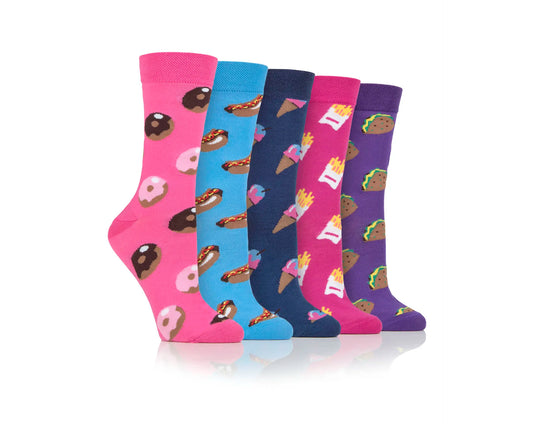 Dare To Wear Equestrian socks - Fast food 5 pack