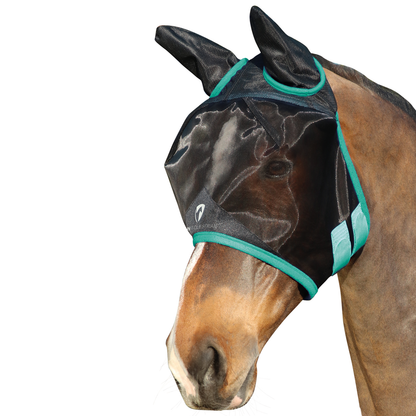 Hy Equestrian Mesh Full Mask With Ears And Nose