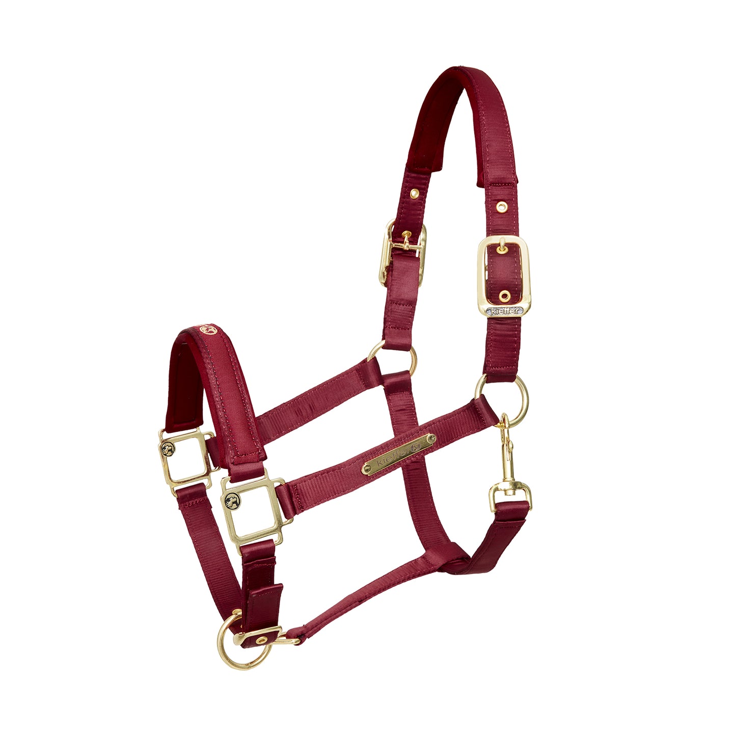 Kieffer Satin Shine Headcollar Burgundy