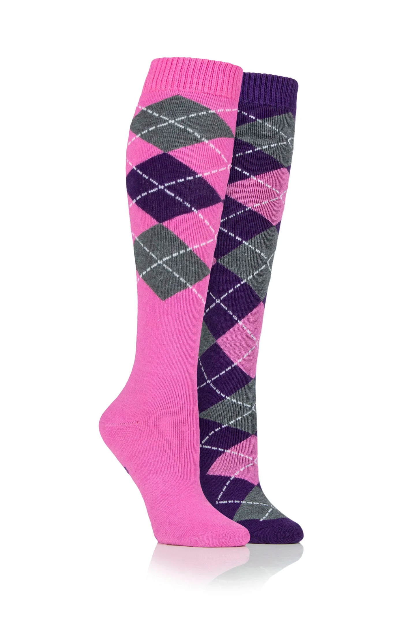 Storm Bloc ladies cotton rich knee high socks - 2 pack