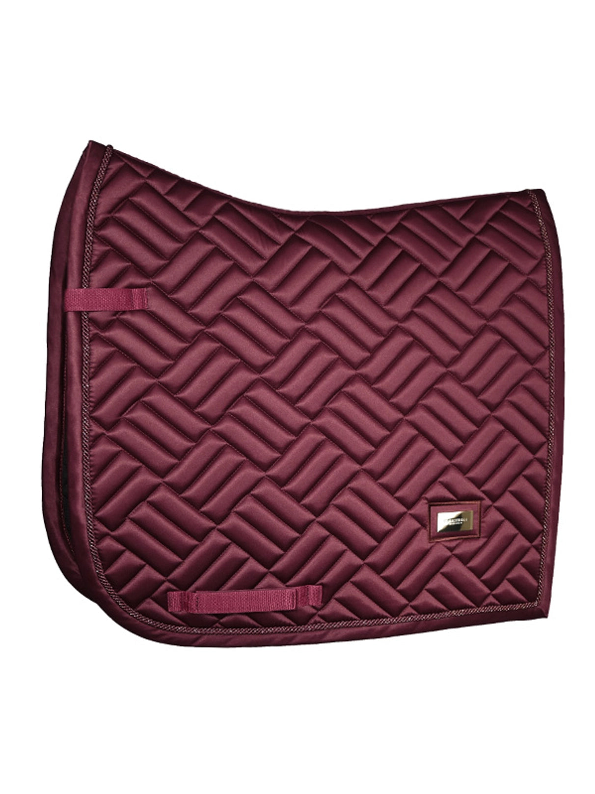 Equestrian Stockholm Modern Maroon Saddle Pad