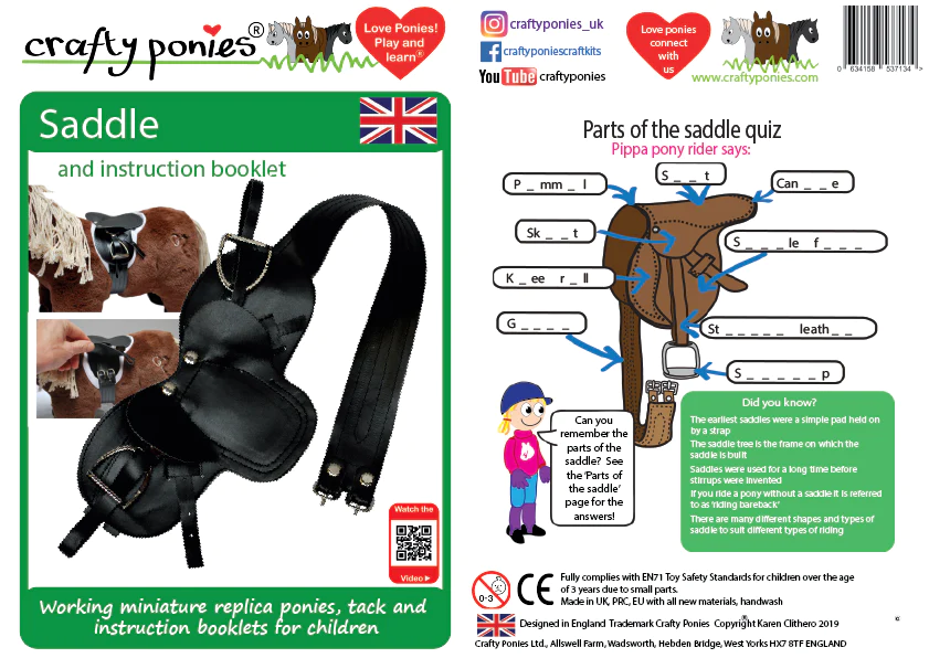 Crafty Ponies Saddle