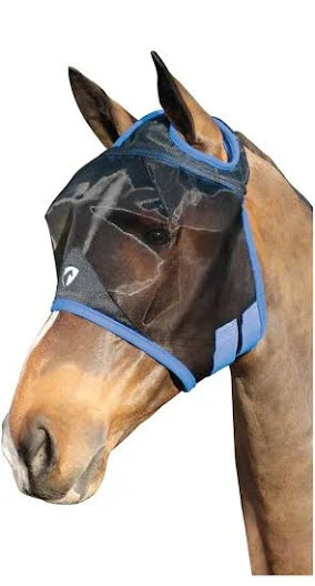 Hy Equestrian Mesh Half Mask Without Ears